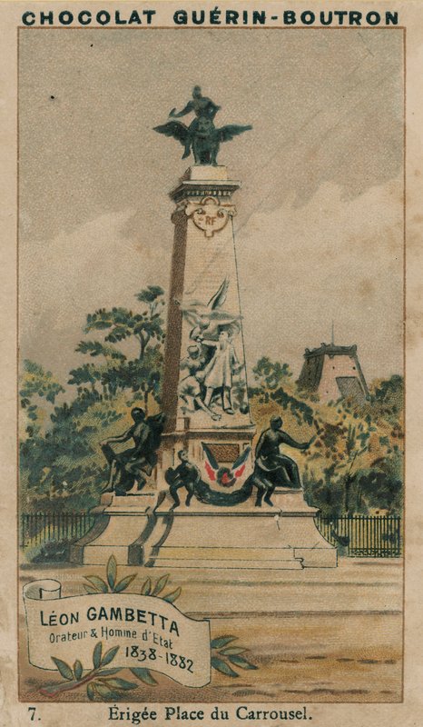 Léon Gambetta, Orador y Estadista, 1838-1882, Erigida en Place du Carrousel de French School