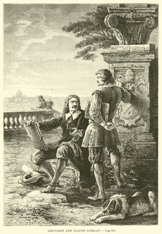Lepoussin y Claude Lorrain de French School