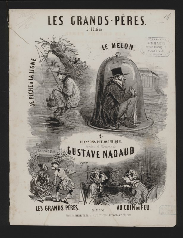 Les Grand Peres, cuatro canciones filosóficas de Gustave Nadaud de French School