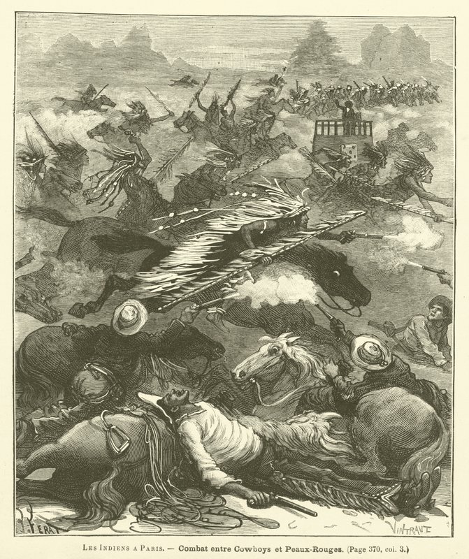 Los Indios en París de French School