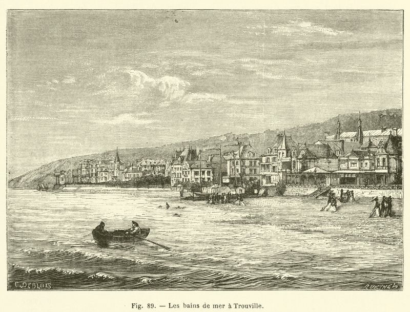 Los baños de mar en Trouville de French School