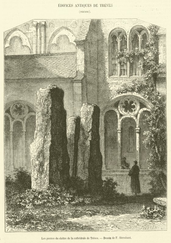 Las piedras del claustro de la catedral de Tréveris de French School