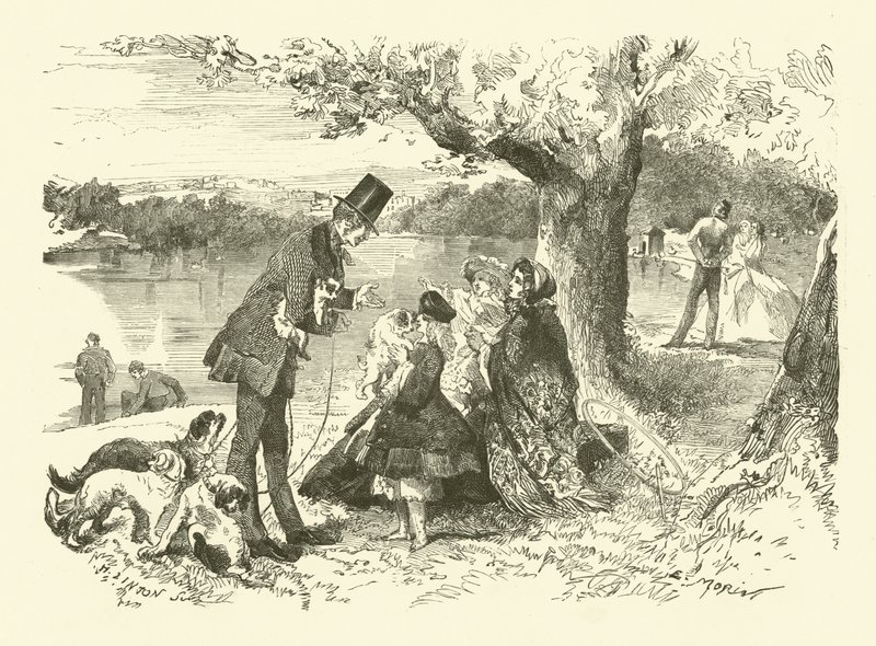 Vida en Inglaterra: vendedor de perros en Hyde Park de French School