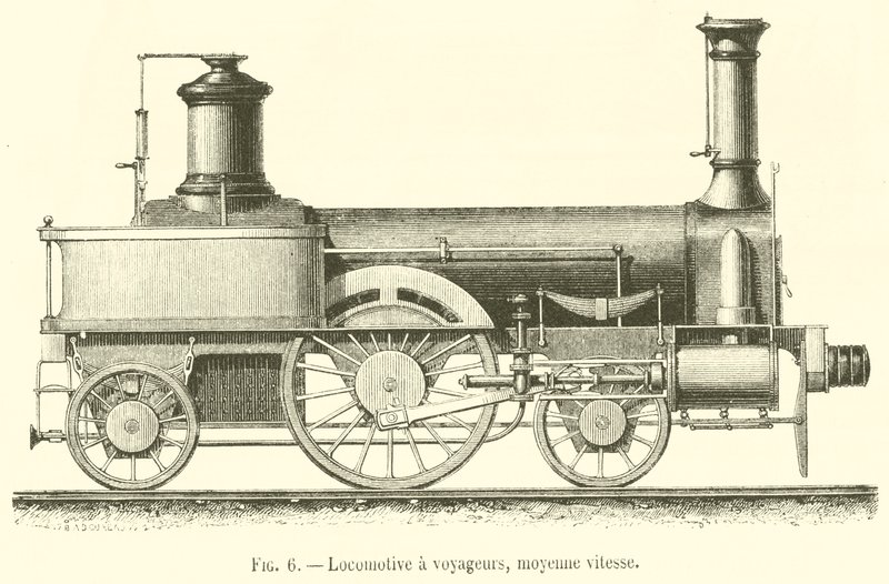 Locomotora de pasajeros, velocidad media de French School