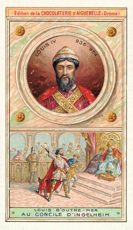 Luis IV de Francia en el Consejo de Ingelheim, 948 de French School