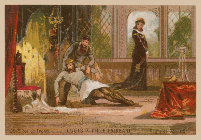 Luis V de Francia, conocido como Luis el Indolente (c 967-987) de French School