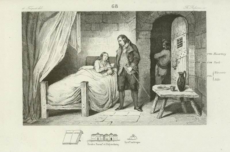 Luis XVII de Francia, enfermo y encarcelado, c1795 de French School