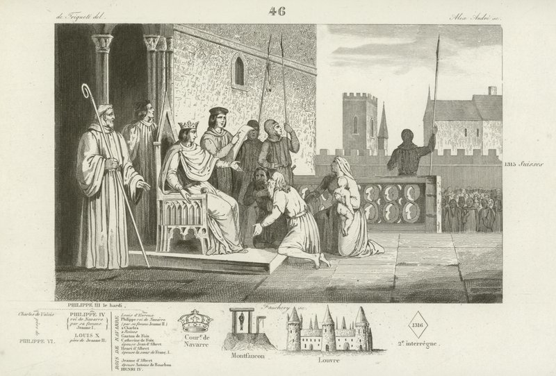 Luis X de Francia emancipa a los siervos, 1315 de French School