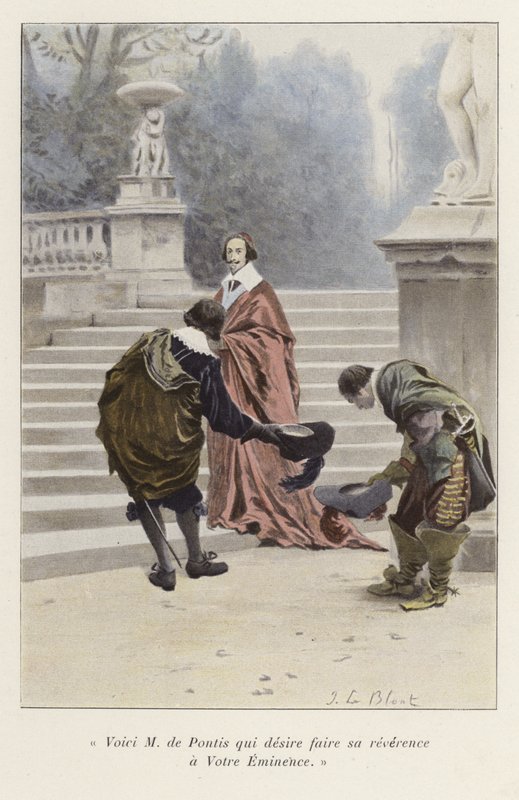 Louis de Pontis es presentado al Cardenal Richelieu, siglo XVII de French School