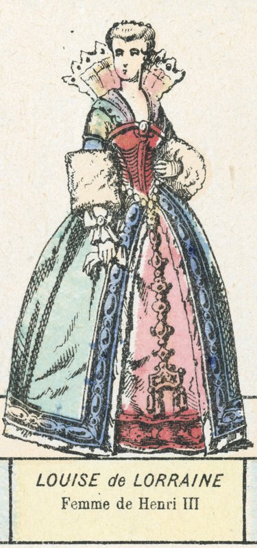 Luisa de Lorena, esposa de Enrique III de French School