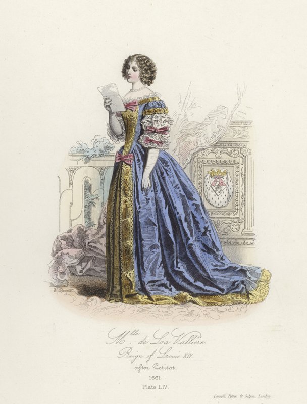 Louise de la Vallière, amante de Luis XIV de Francia de French School