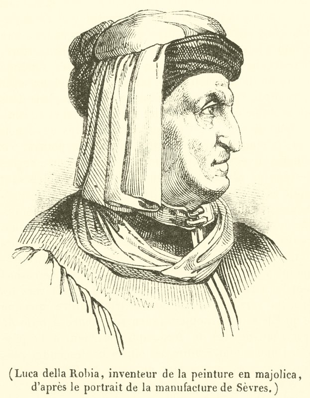 Luca della Robia, inventor de la pintura en mayólica de French School