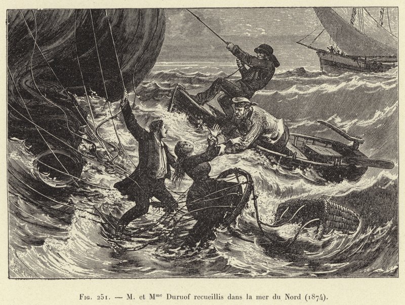 El Sr. y la Sra. Duruof rescatados en el Mar del Norte de French School