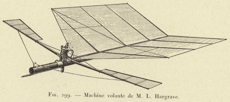 Máquina voladora de M L Hargrave de French School