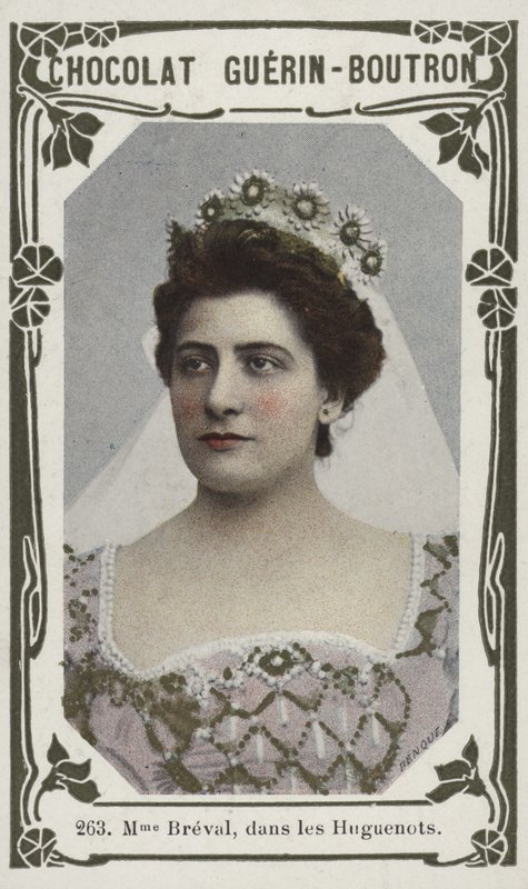 Madame Bréval, en los Hugonotes de French School