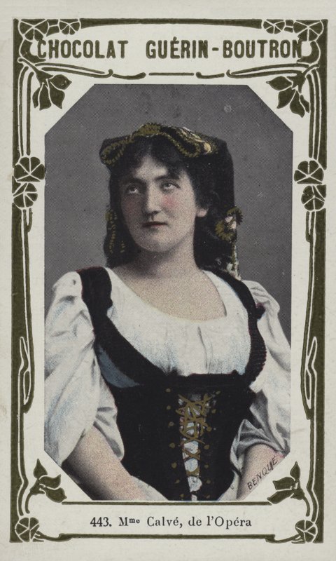 Madame Calve, de la Ópera de French School