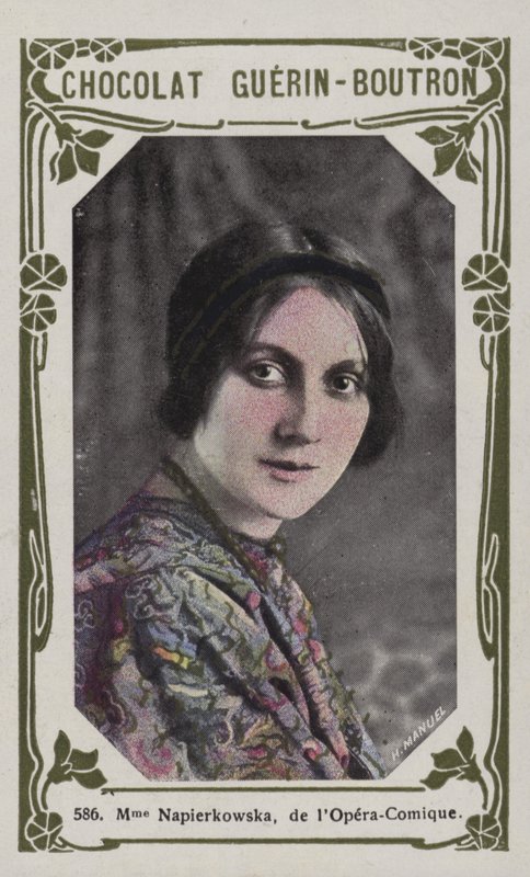 Madame Napierkowska, de la Opera-Comique de French School