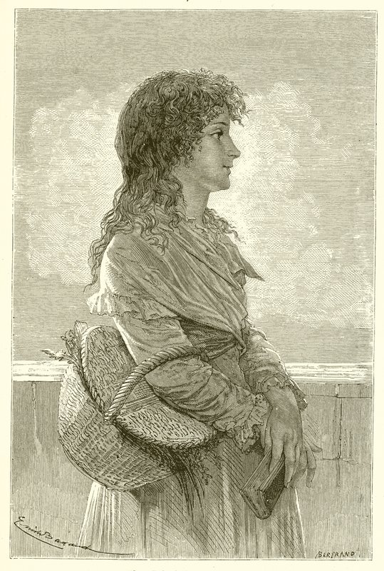 Madame Roland en su infancia de French School