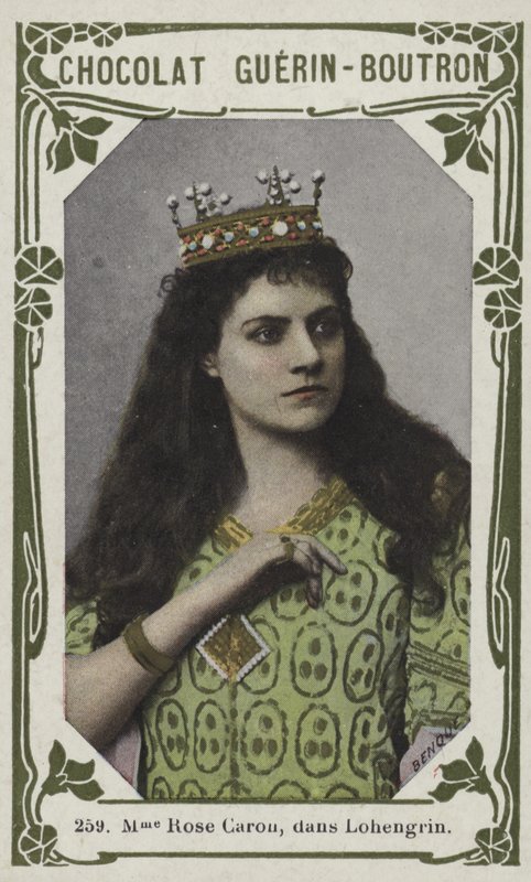 Madame Rose Caron, en Lohengrin de French School
