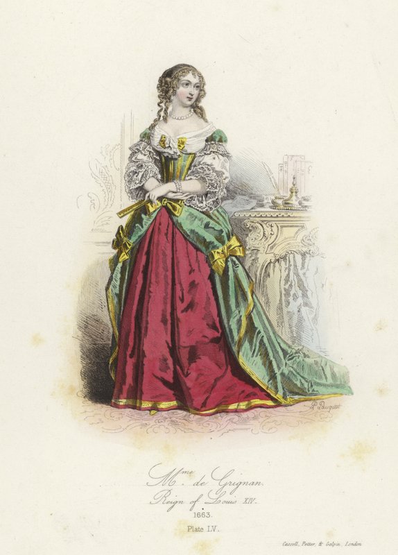 Madame de Grignan, aristócrata francesa de la época de Luis XIV de French School