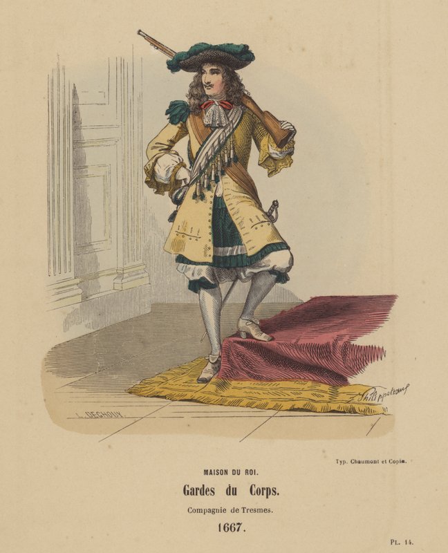 Maison Du Roi, Guardias del Cuerpo, Compañía de Tresmes de French School