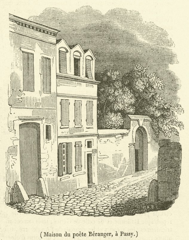 Casa del poeta Beranger, en Passy de French School
