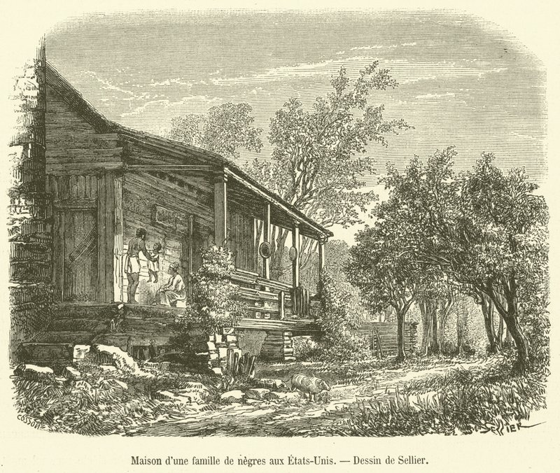 Casa de una familia negra en Estados Unidos de French School