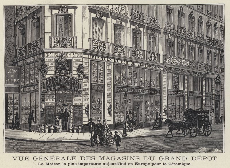 Tiendas de cerámica Maisons du Grand Depot en París, Francia de French School