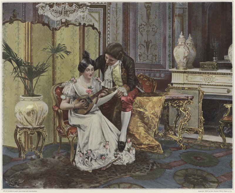 Lección de mandolina de French School