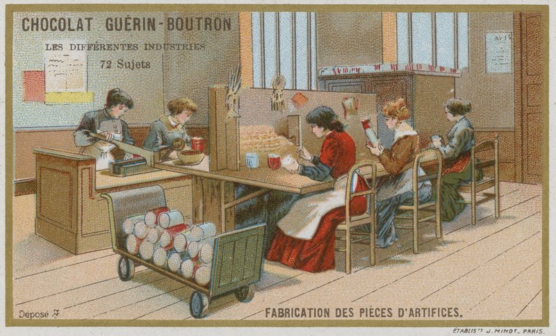 Fabricación de partes de fuegos artificiales de French School