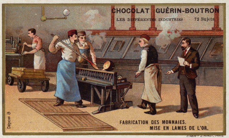Fabricación de monedas de French School
