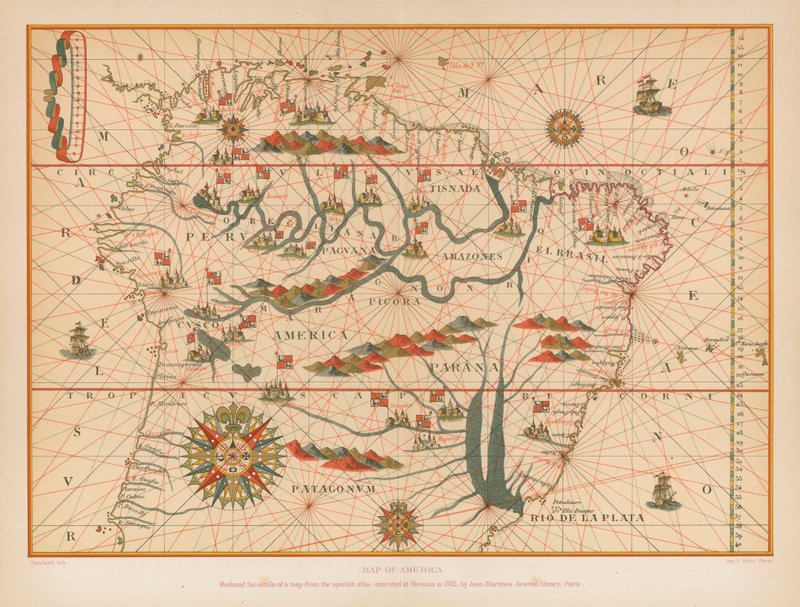 Mapa de América de French School