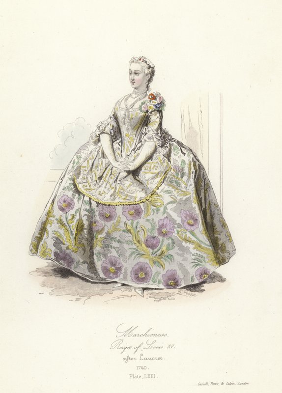 Marquesa, reinado de Luis XV de Francia de French School