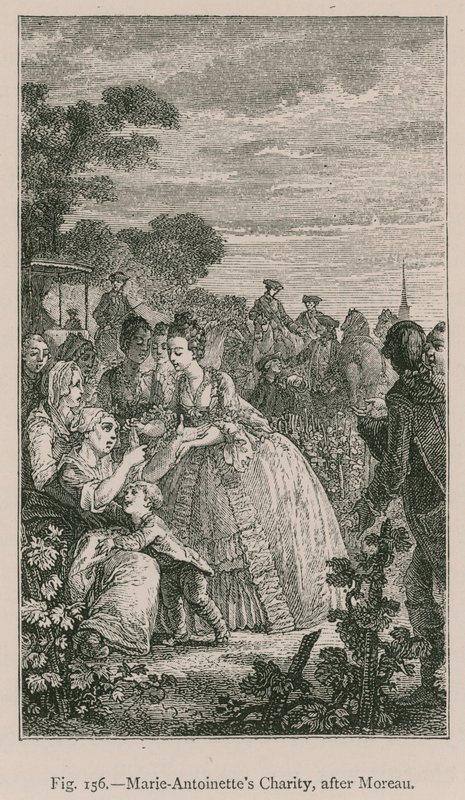 La caridad de María Antonieta, después de Moreau de French School