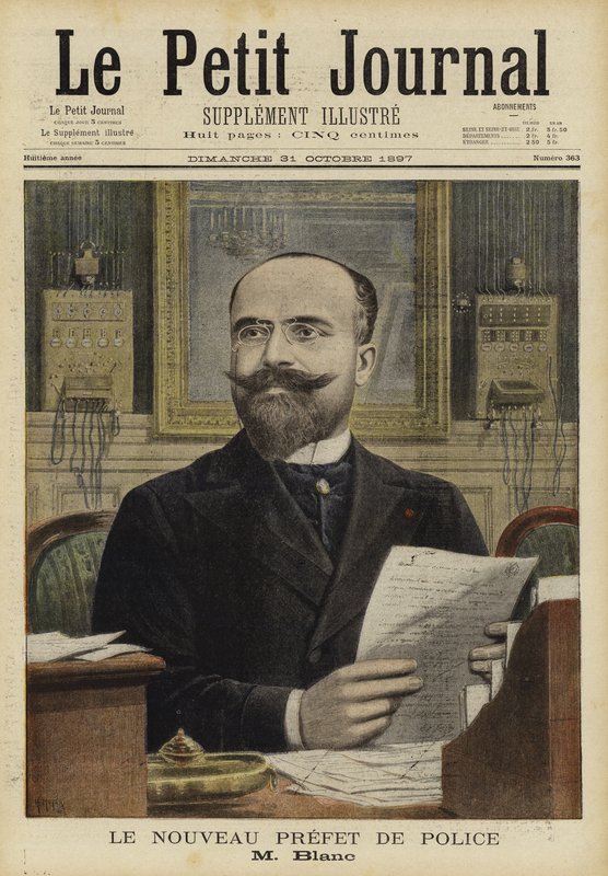 Marie-Charles Blanc, el nuevo prefecto de policía de París, 1897 de French School