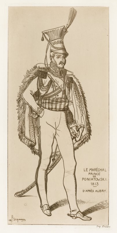 Mariscal Príncipe Poniatowski, 1813 de French School