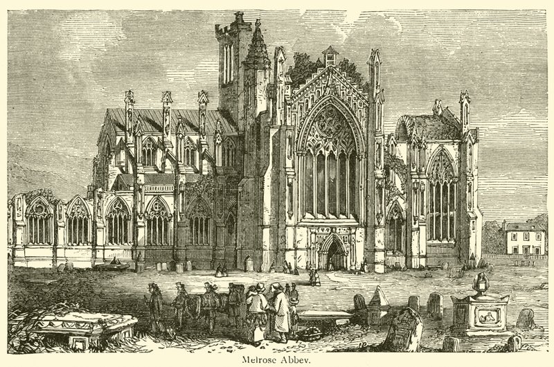 Abadía de Melrose de French School