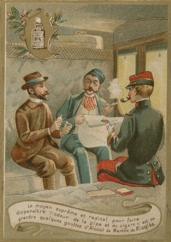 Menthe de Ricqles, tarjeta comercial de French School