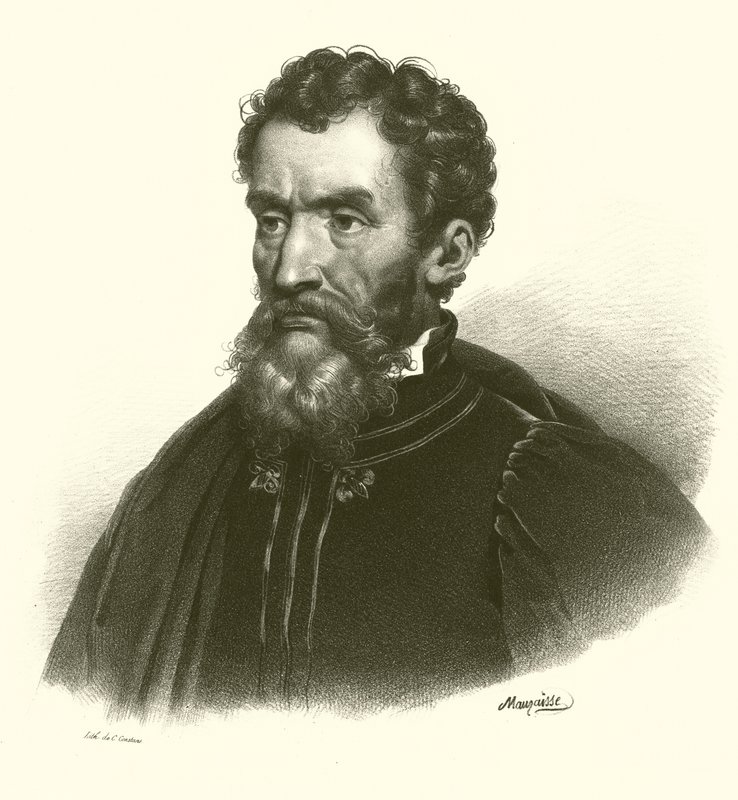 Miguel Ángel, retrato de French School