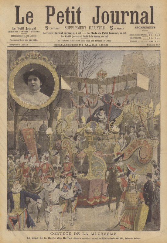Procesión de Cuaresma en París (litografía en color) de French School