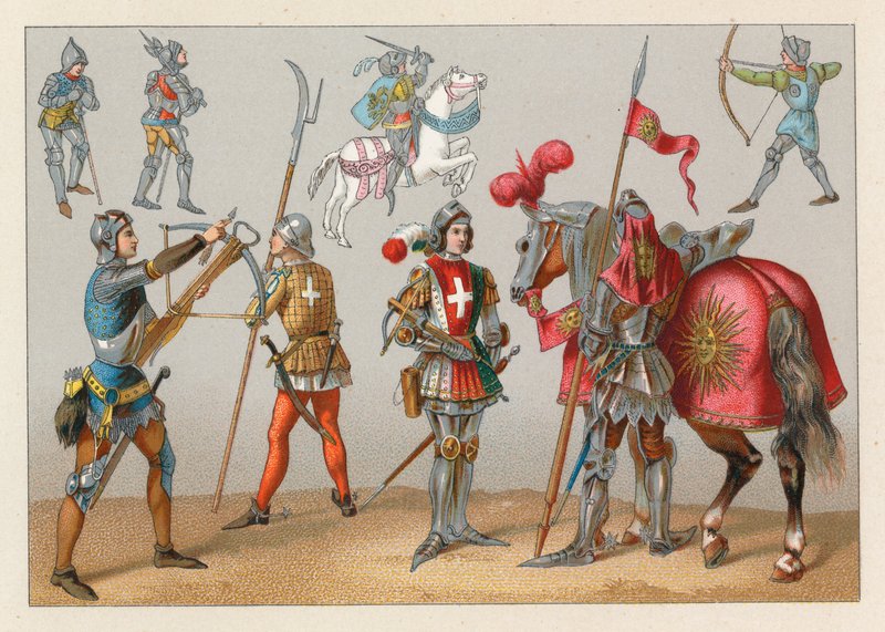 Traje de la Edad Media de French School