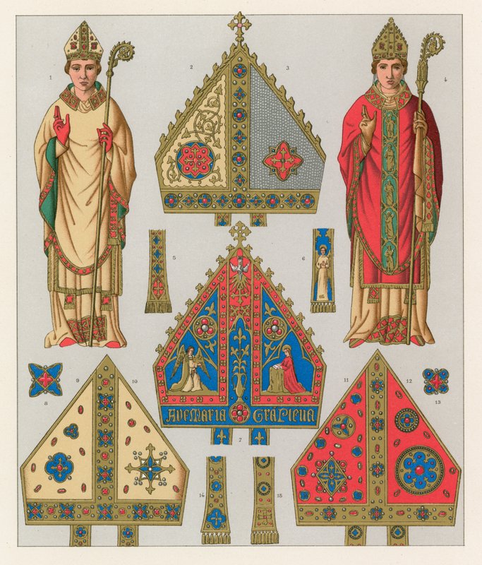 Traje de la Edad Media de French School