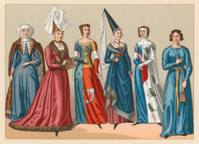 Traje de la Edad Media de French School