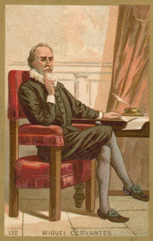 Miguel de Cervantes, novelista, poeta y dramaturgo español de French School