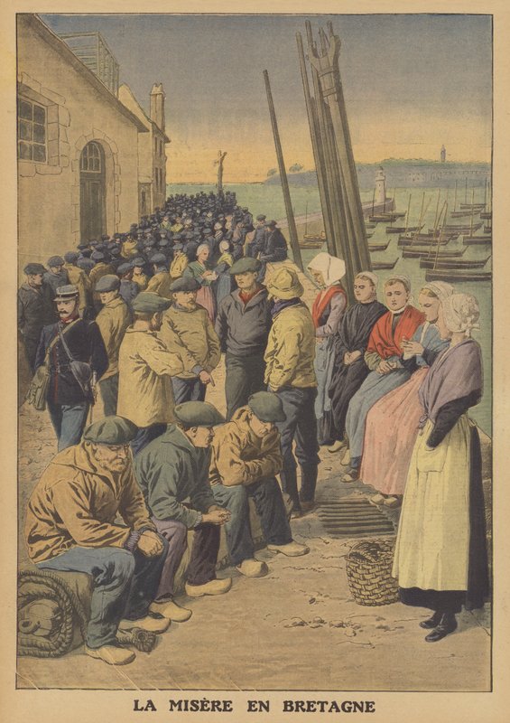 Miseria en Bretaña de French School