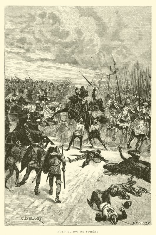 Muerte del Rey de Bohemia de French School
