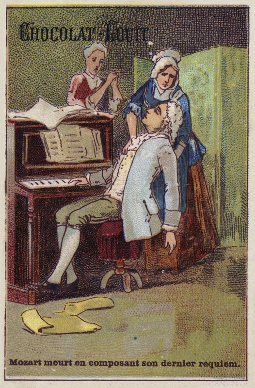 Mozart muere mientras compone su último réquiem de French School