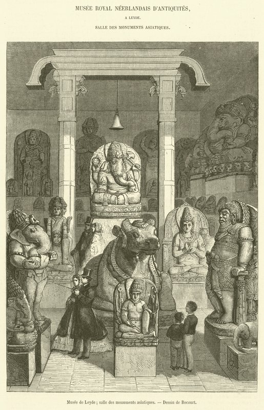 Museo de Leiden, sala de monumentos asiáticos de French School