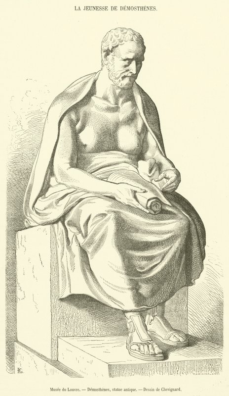 Museo del Louvre, Demóstenes, estatua antigua de French School
