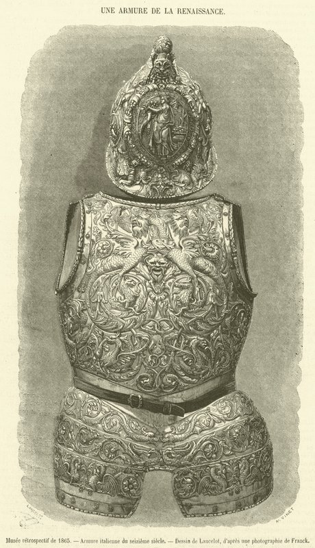 Museo retrospectivo de 1865, Armadura italiana del siglo XVI de French School